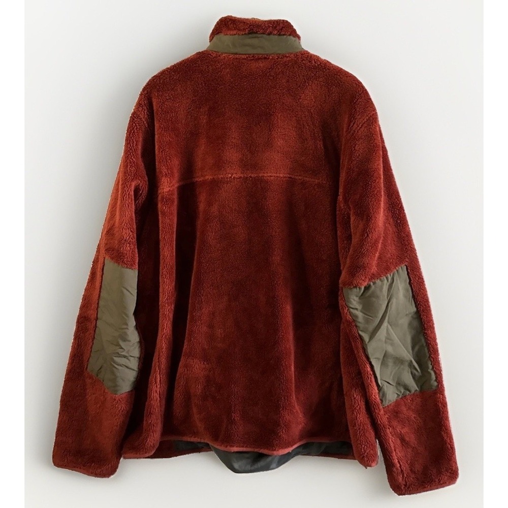 Mens LL Bean Hi-Pile Fleece Snap Pullover Sz XLT XL Tall 505087 Zip Pockets
